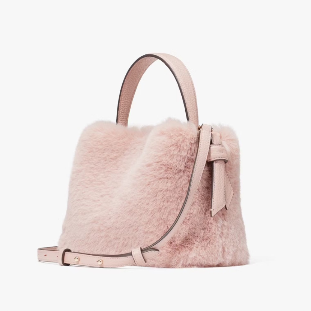 Kate Spade Knott Faux Fur Mini Crossbody Tote